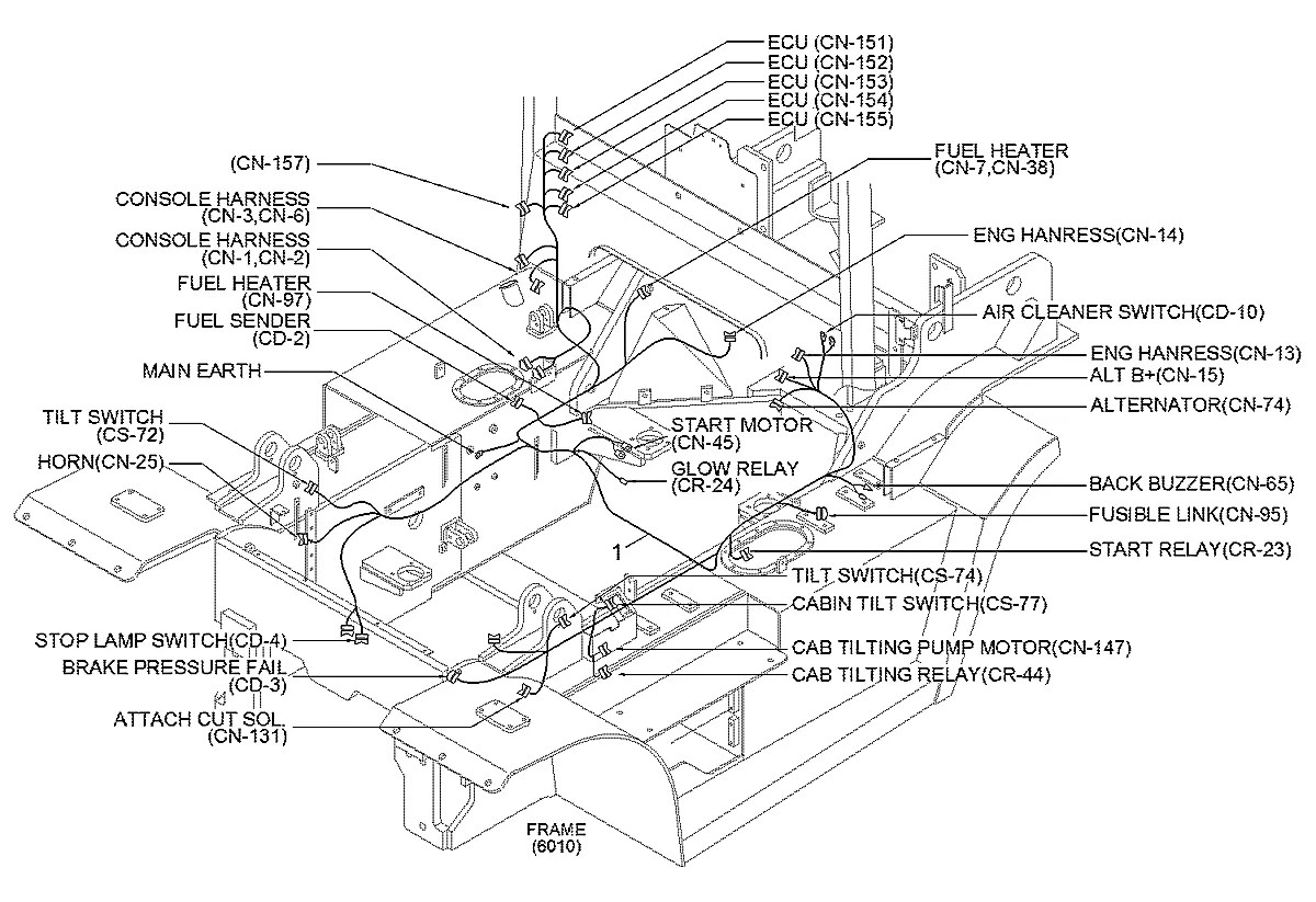21FQ-46110 Empilhadeira Hyundai 50-60-70D-7E