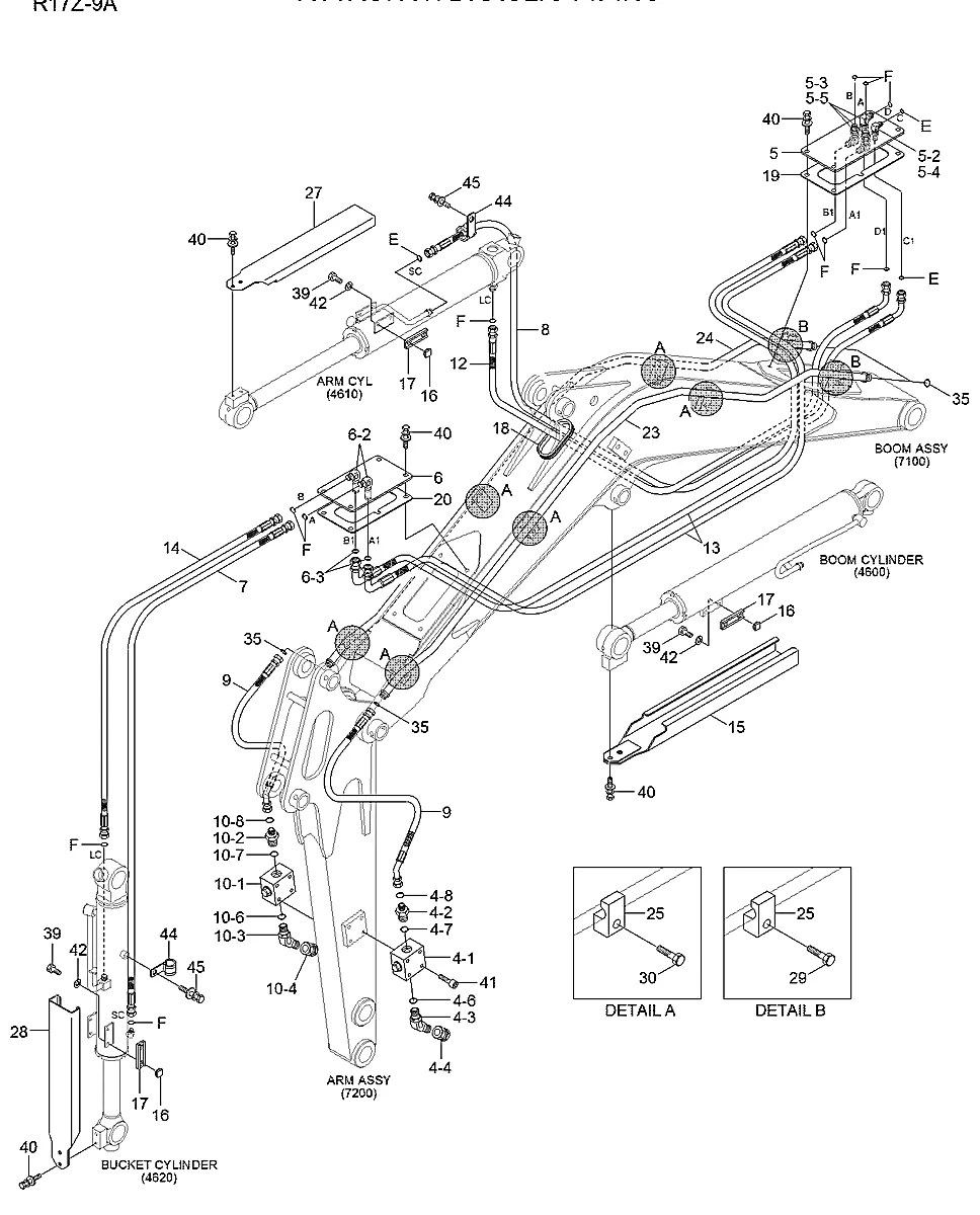 P030-110014 Escavadeira de esteiras Hyundai R17Z-9A