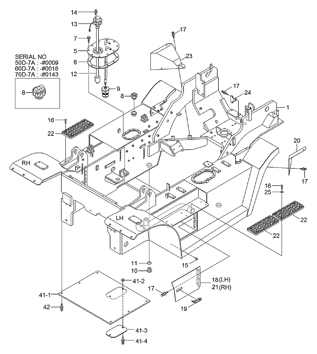 4BFQ-00012 Empilhadeira Hyundai 50-60-70D-7A