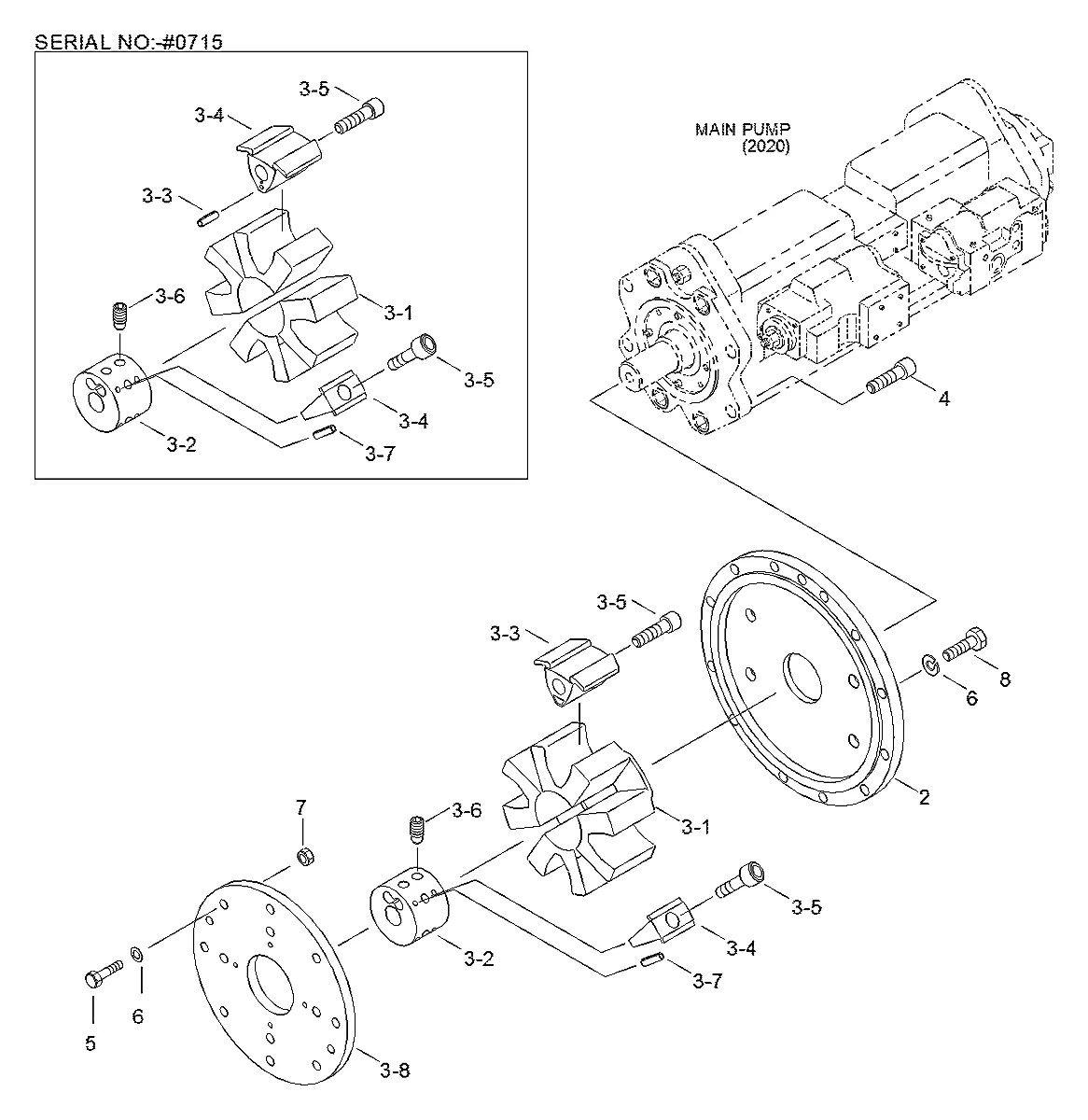 E211-1602 Equipamento florestal Hyundai R290RB-3