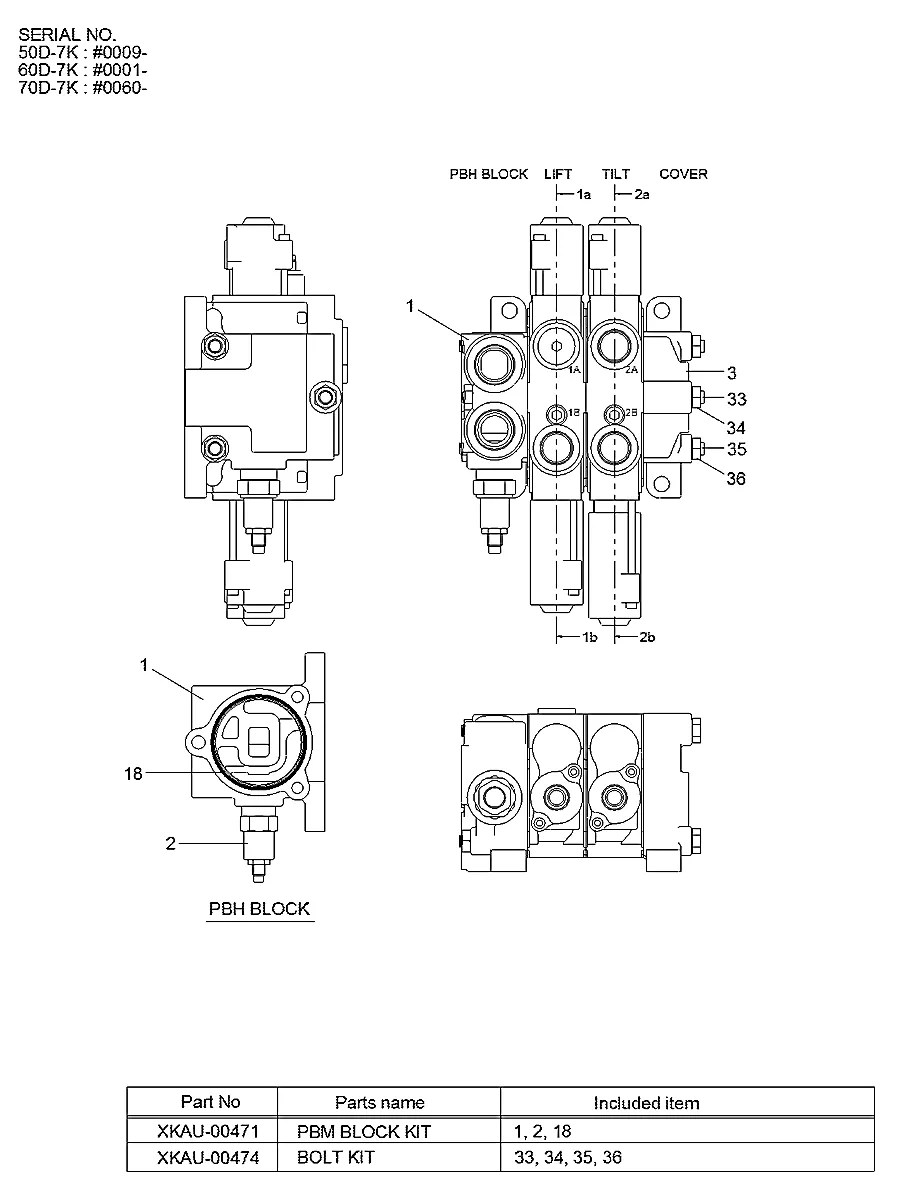 31FQ-02700 Empilhadeira Hyundai 50-60-70D-7K