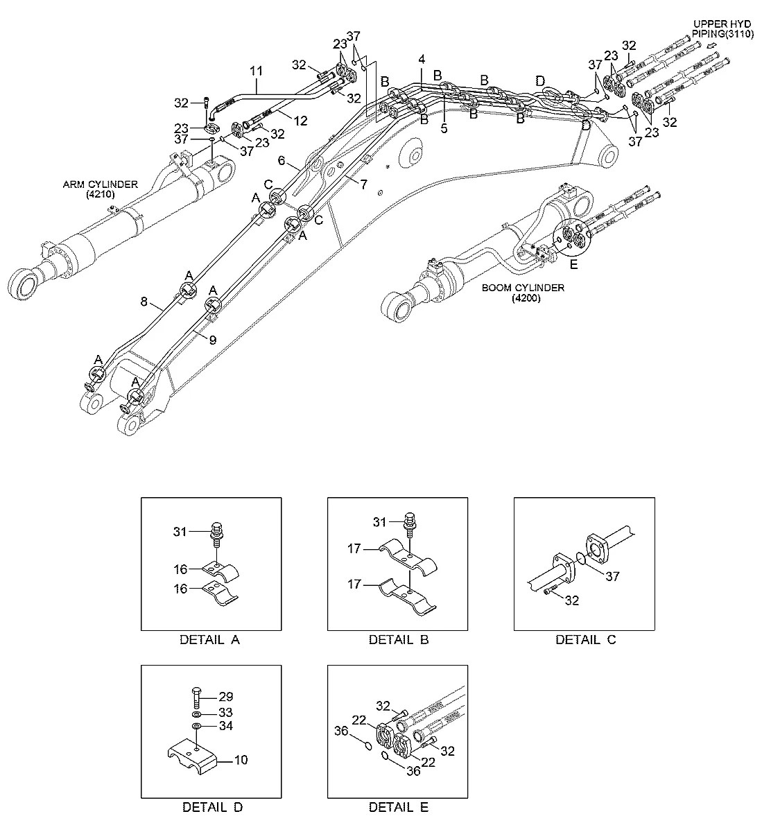 P700-168322 Escavadeira de esteiras Hyundai RB220LC-9S