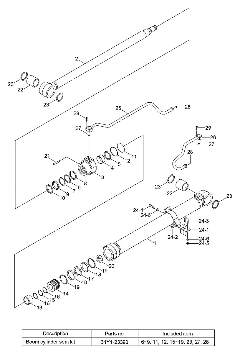 Y010-070085 Escavadeira de esteiras Hyundai RD110-7
