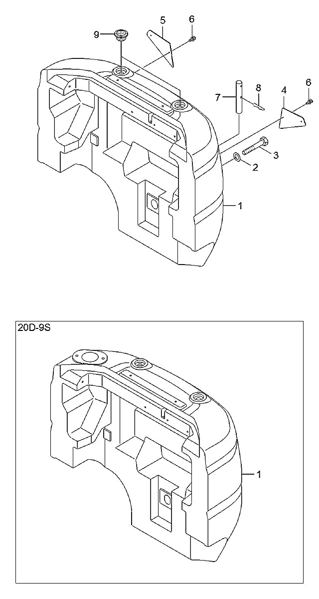 53HM-20010 Empilhadeira Hyundai 15-18-20D-9S
