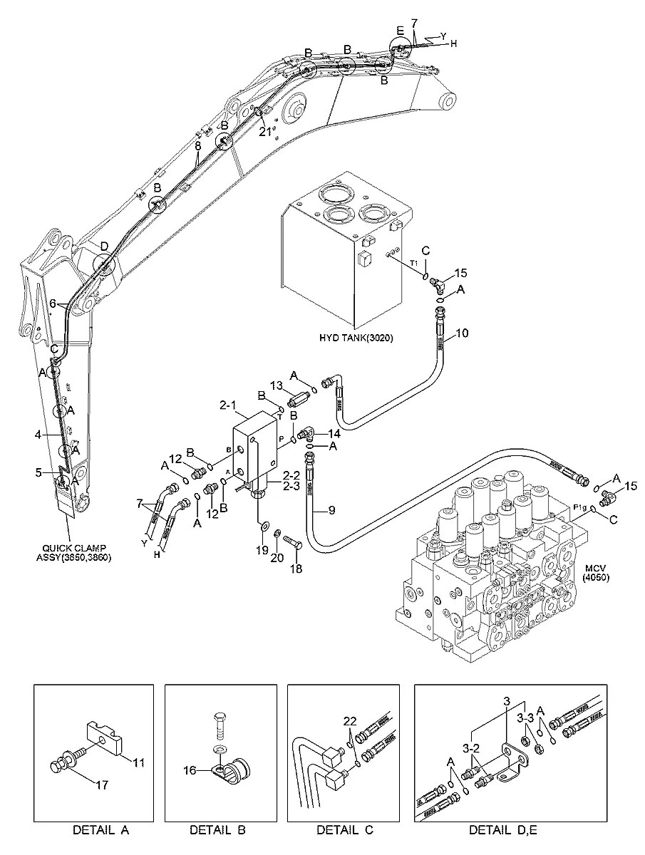P930-042013 Escavadeira de esteiras Hyundai R380LC-9SH