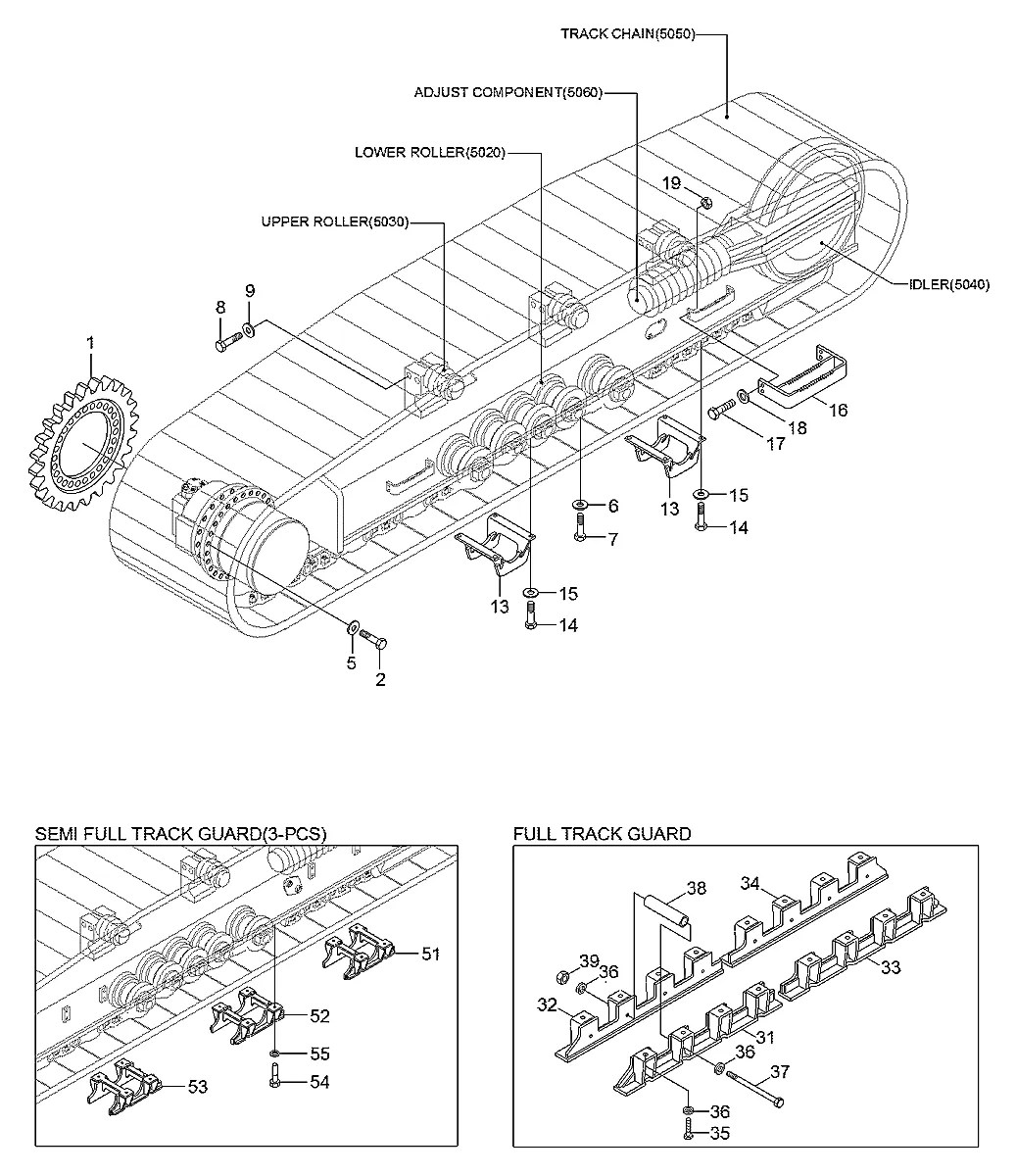 81QB-30060 Escavadeira de esteiras Hyundai R430LC-9