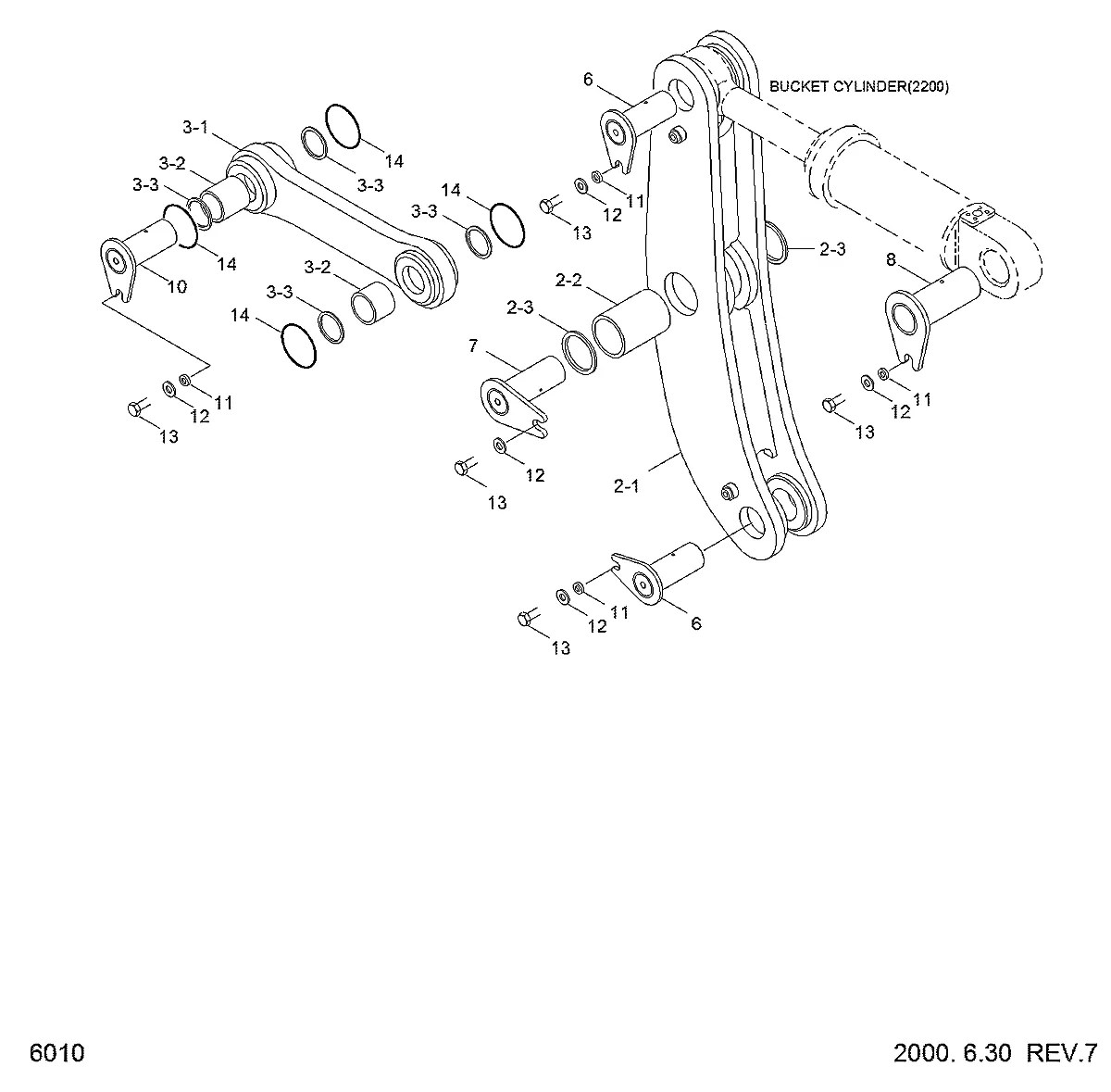 61L7-10133 Pá-carregadeira Hyundai HL740-3
