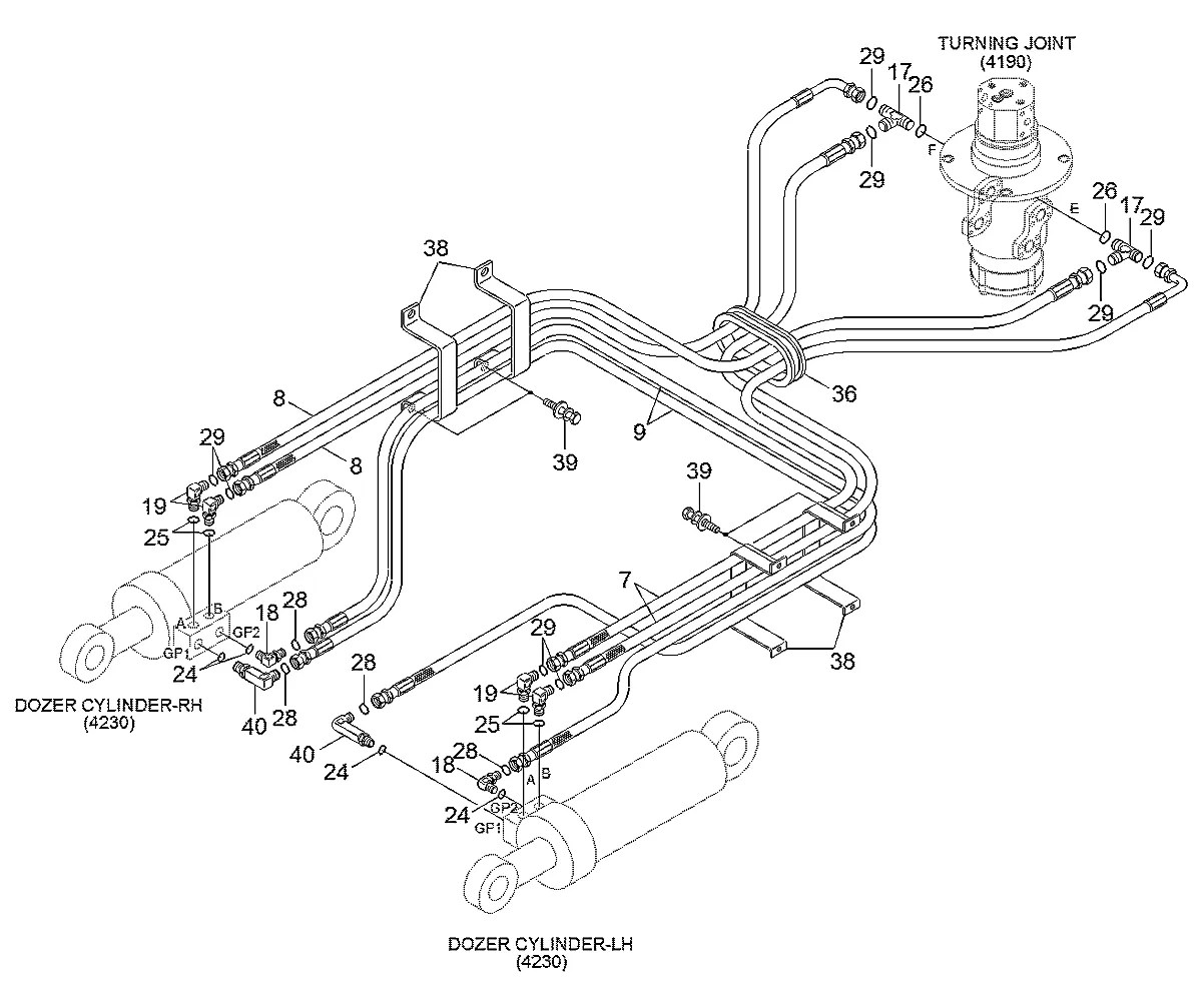 P913-067040 Escavadeira de esteiras Hyundai RB140LC-9S