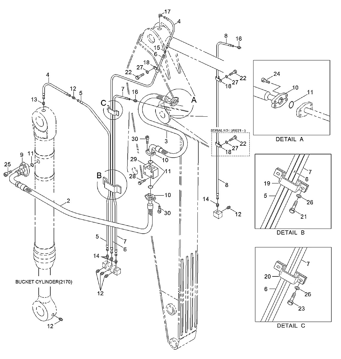 P701-167435 Escavadeira de esteiras Hyundai R360LC-3H