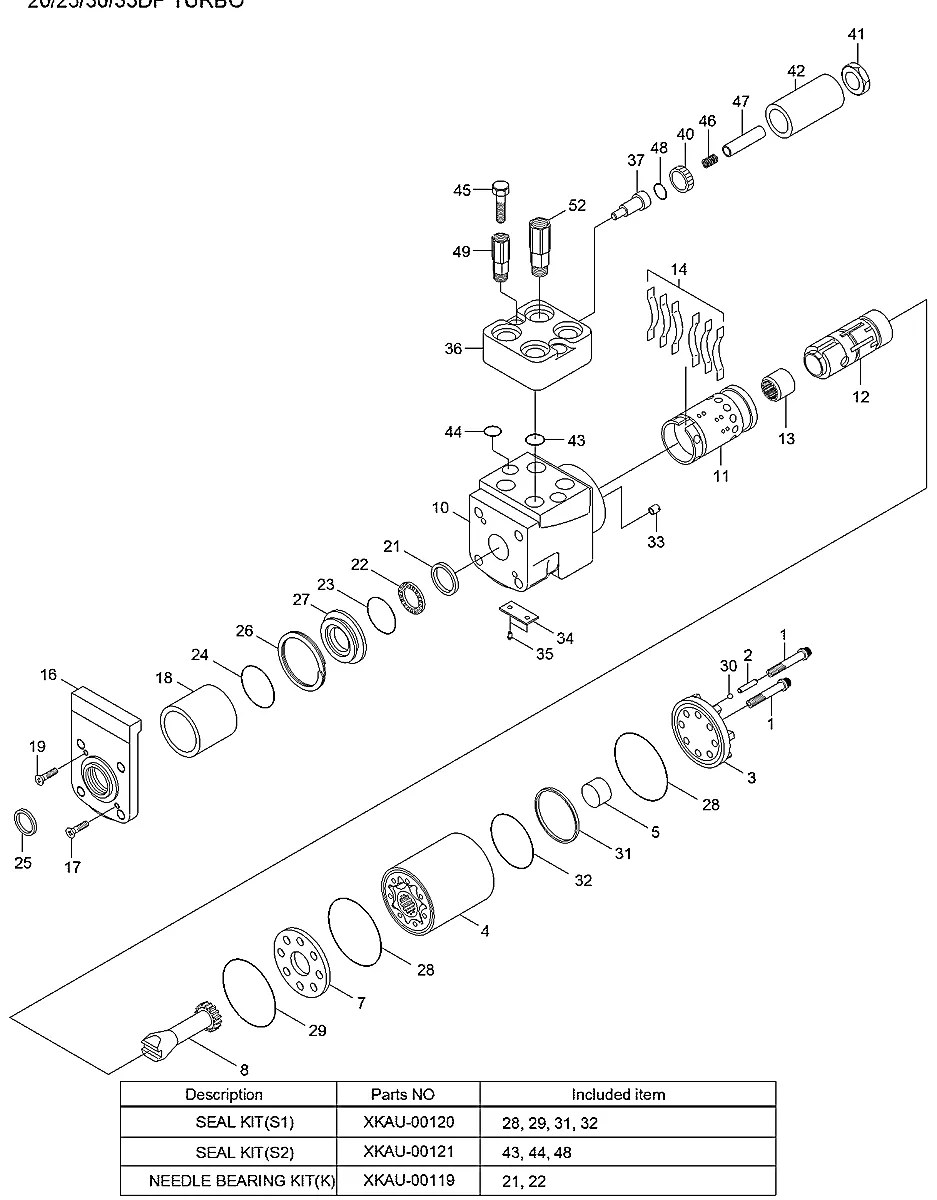XKCA-00120 Empilhadeira Hyundai 20-25-30-33DT-7