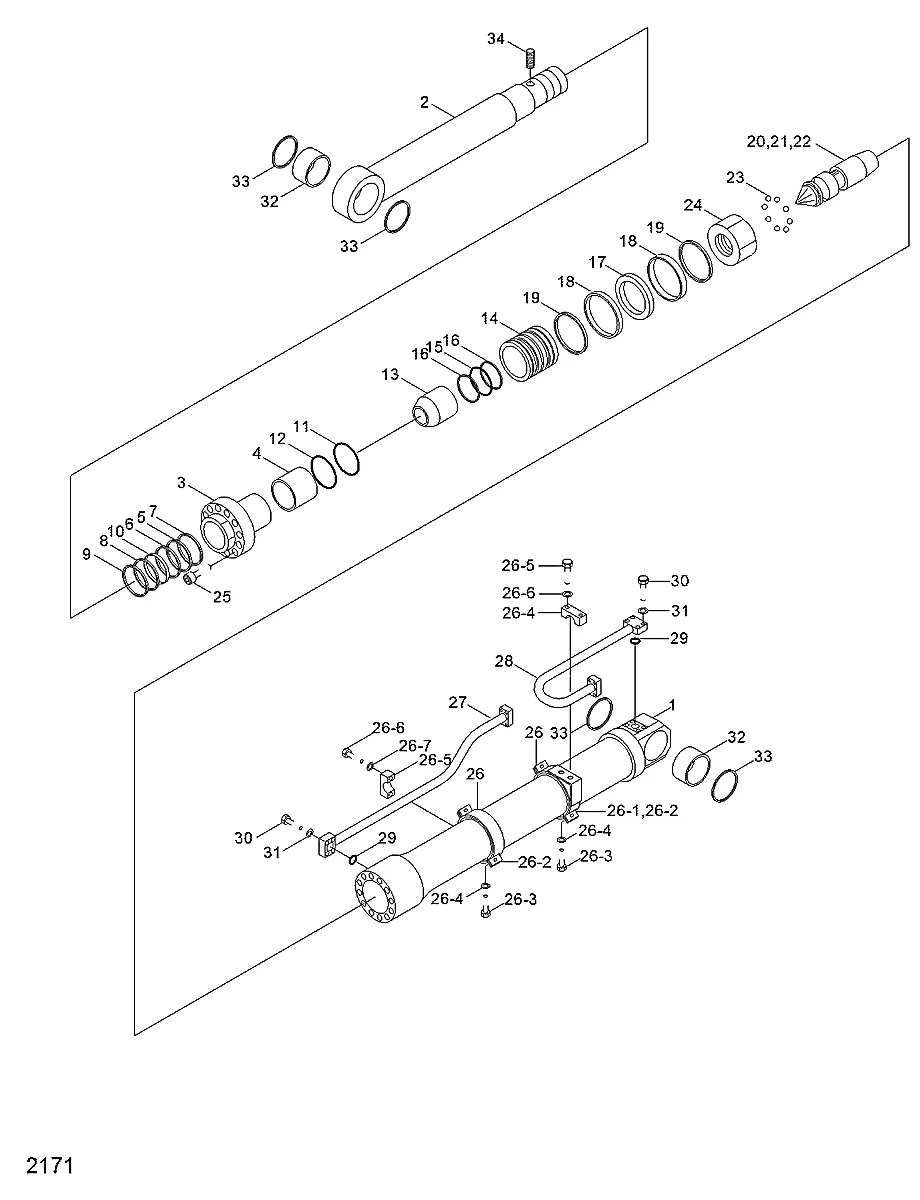 HC016-541-09 Escavadeira de esteiras Hyundai R290LC