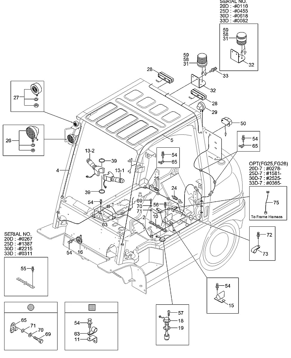 21HA-50010 Empilhadeira Hyundai 20-25-30-33D-7