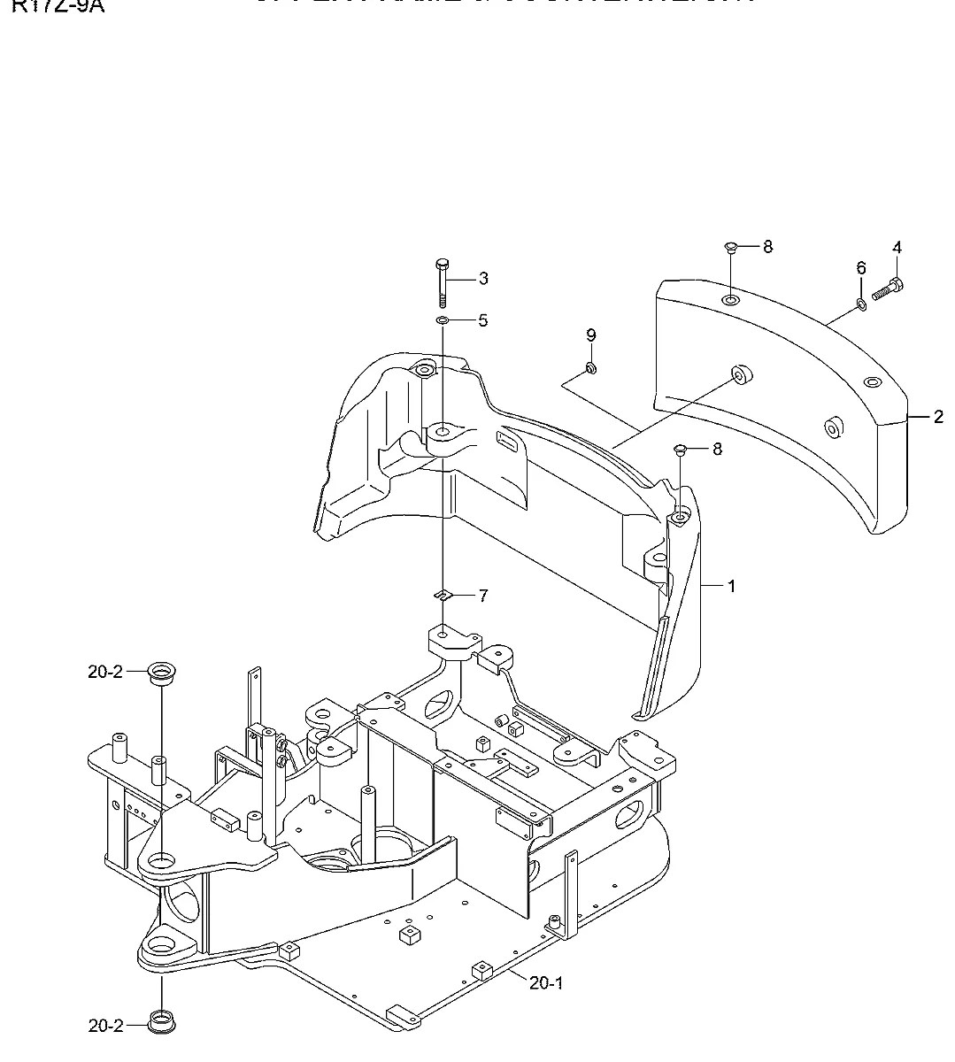 S391-020040 Escavadeira de esteiras Hyundai R17Z-9A