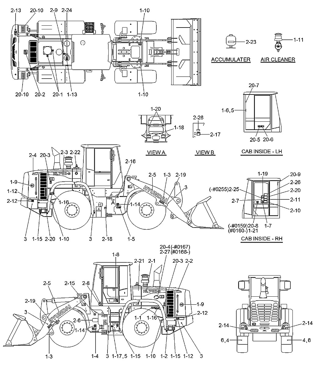 91LB-01400 Pá-carregadeira Hyundai HL740TM-9