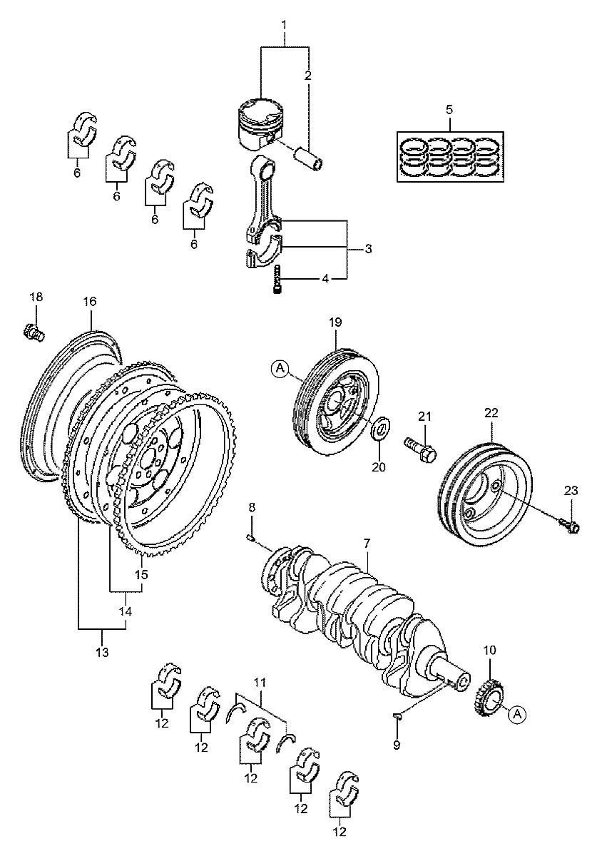 23123-2CC00 Empilhadeira Hyundai 30GC-7A