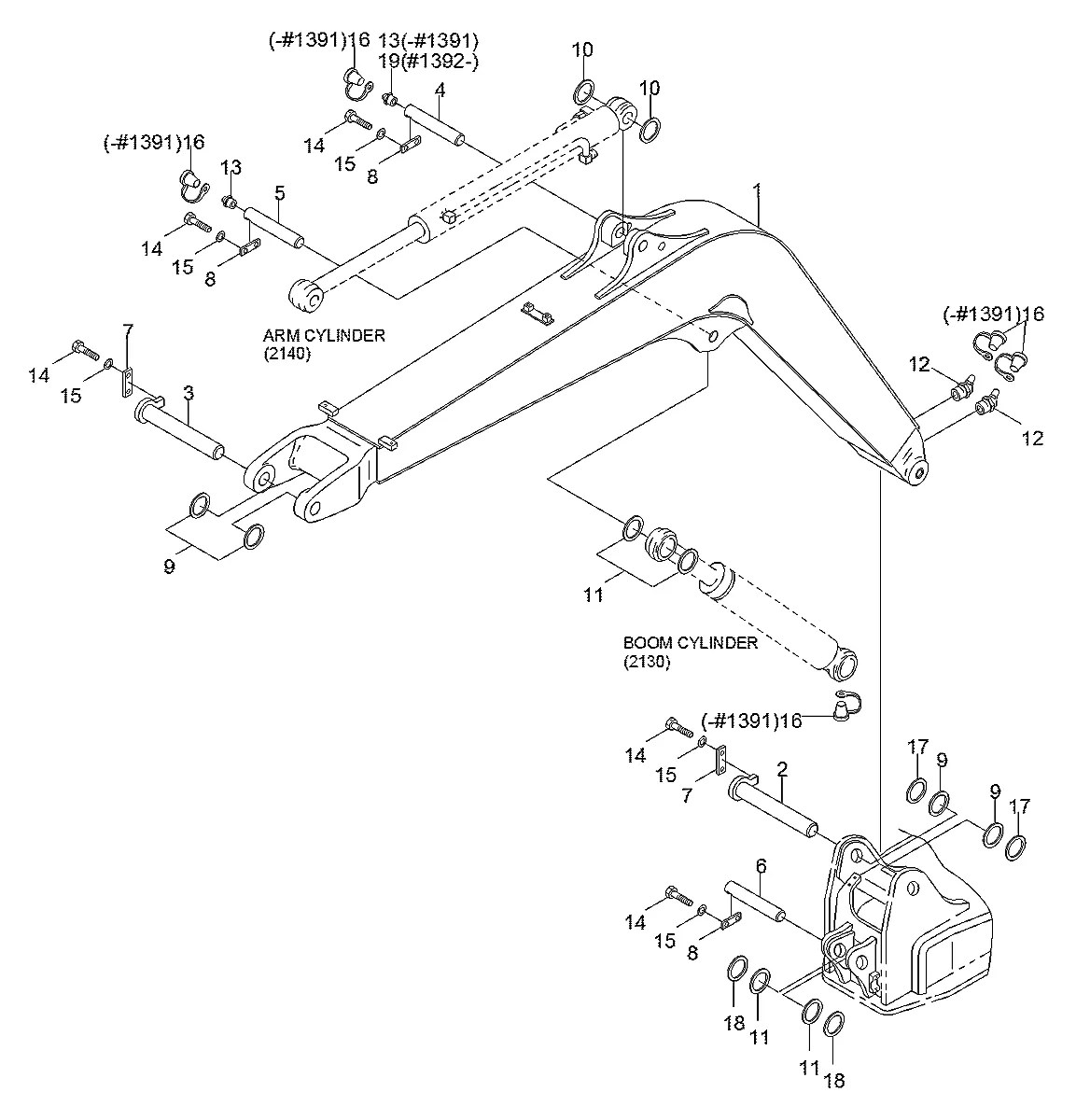 S390-050085 Escavadeira de esteiras Hyundai R55-3