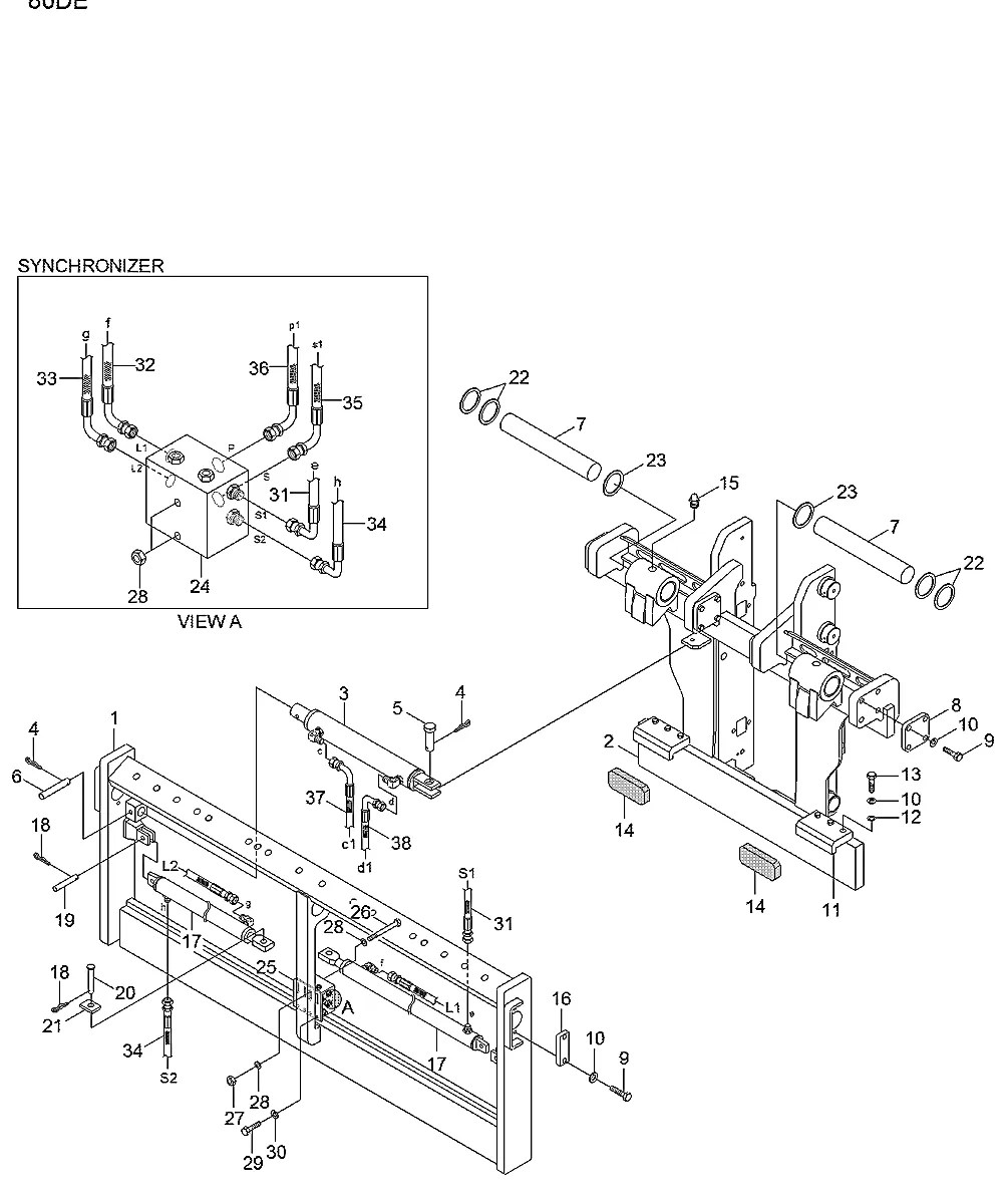 SS5-026-C01 Empilhadeira Hyundai 80D-7E ACE