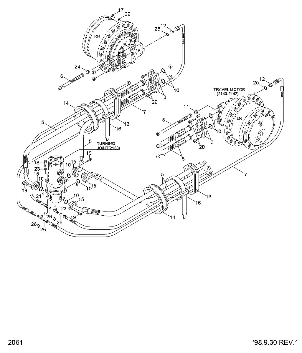 P620-083055 Escavadeira de esteiras Hyundai R250LC-3