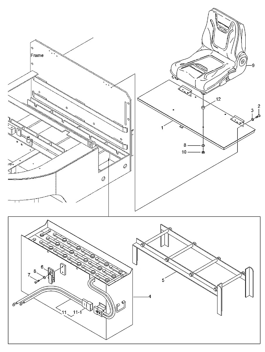 310001060-A Empilhadeira Hyundai HBP15-HBT40
