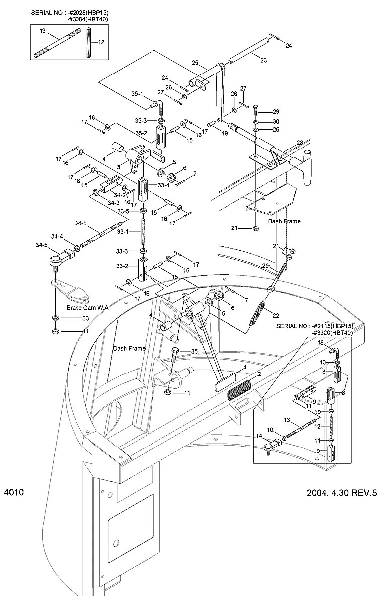 4632018800B-04 Empilhadeira Hyundai HBP15-HBT40