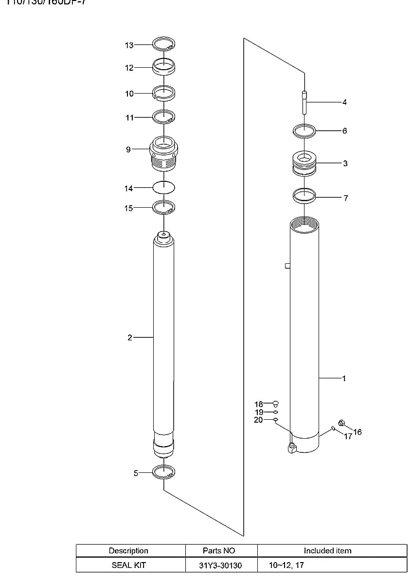 XKCD-03224 Empilhadeira Hyundai 110-130-160DF-7
