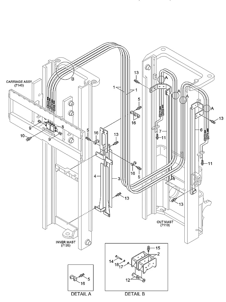 32B1-93500 Empilhadeira Hyundai 22-25-30-33-35DA-9