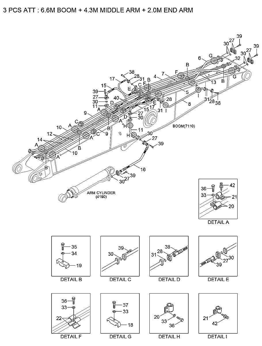 P700-207410 Escavadeira de esteiras Hyundai R380LC-9MH