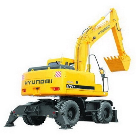 ZGAQ-02259 Escavadeira de rodas Hyundai R170W-7