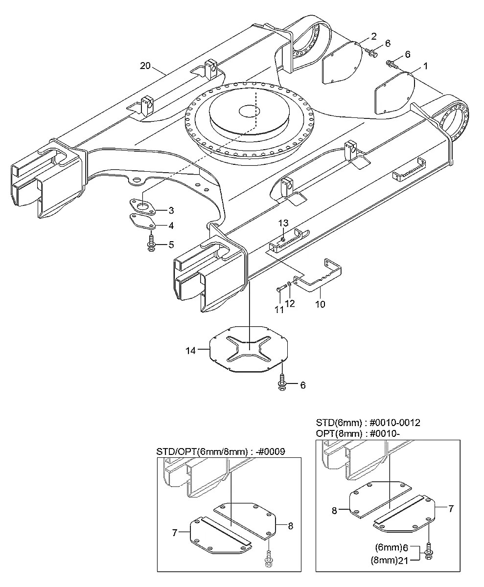 51Q9-05010 Escavadeira de esteiras Hyundai R320LC-9