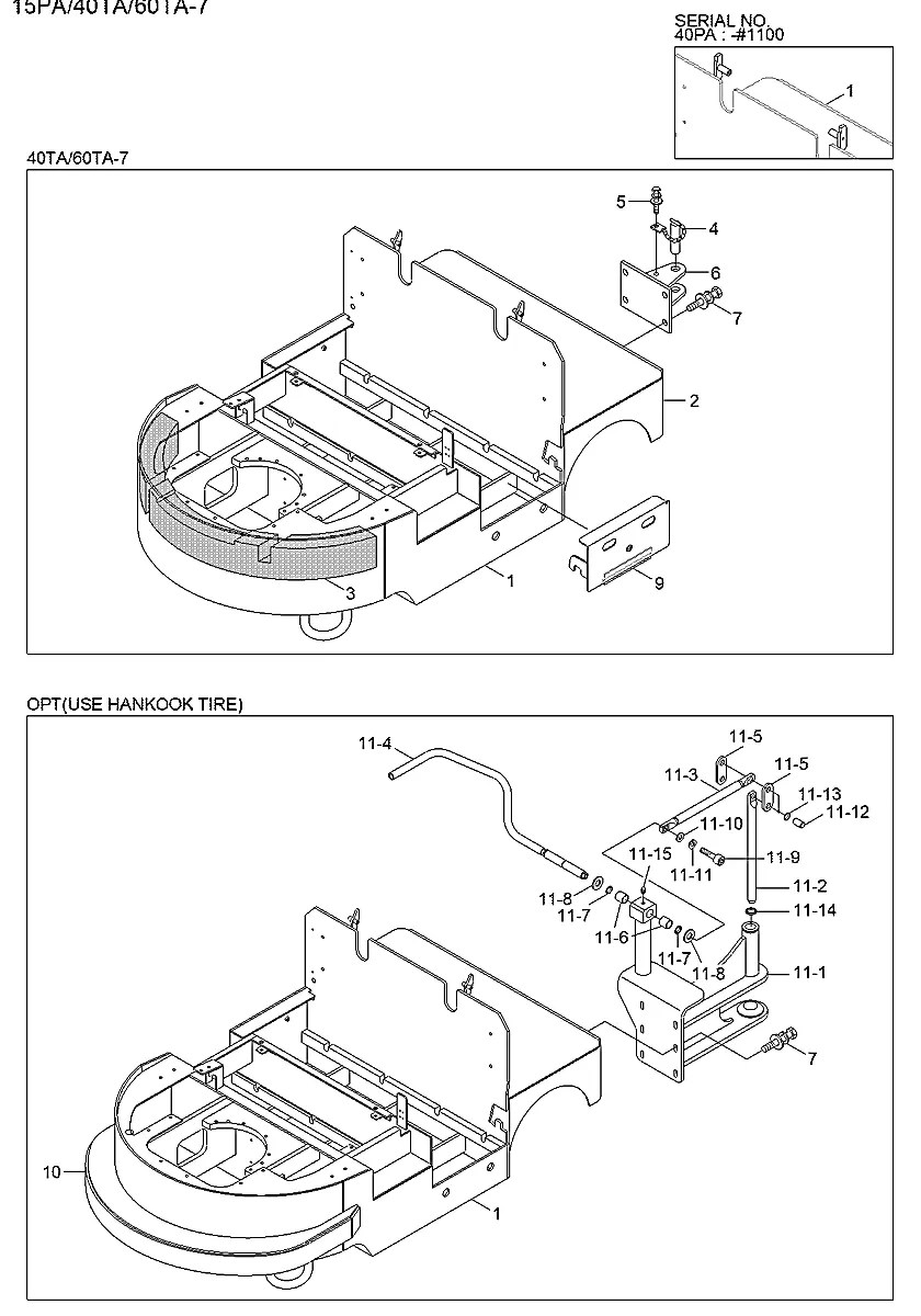 S471-600402 Empilhadeira Hyundai 40TA-7