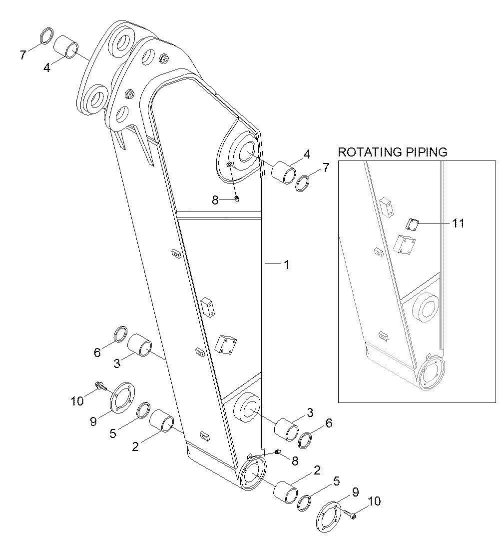 61K7-22250 Escavadeira de esteiras Hyundai HX260 L
