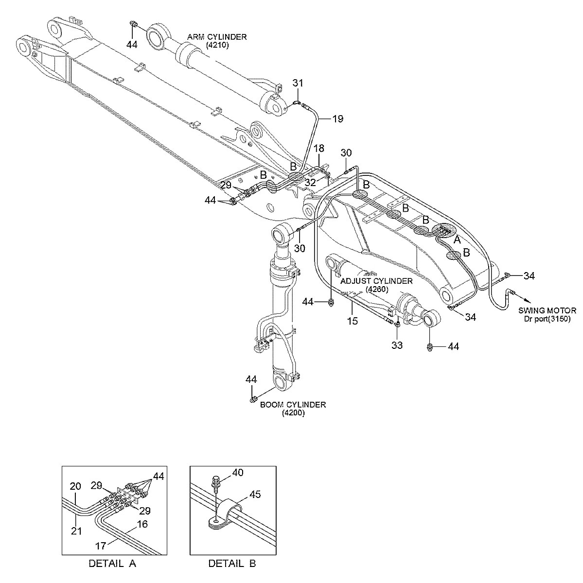 P930-042105 Escavadeira de rodas Hyundai R210W-9