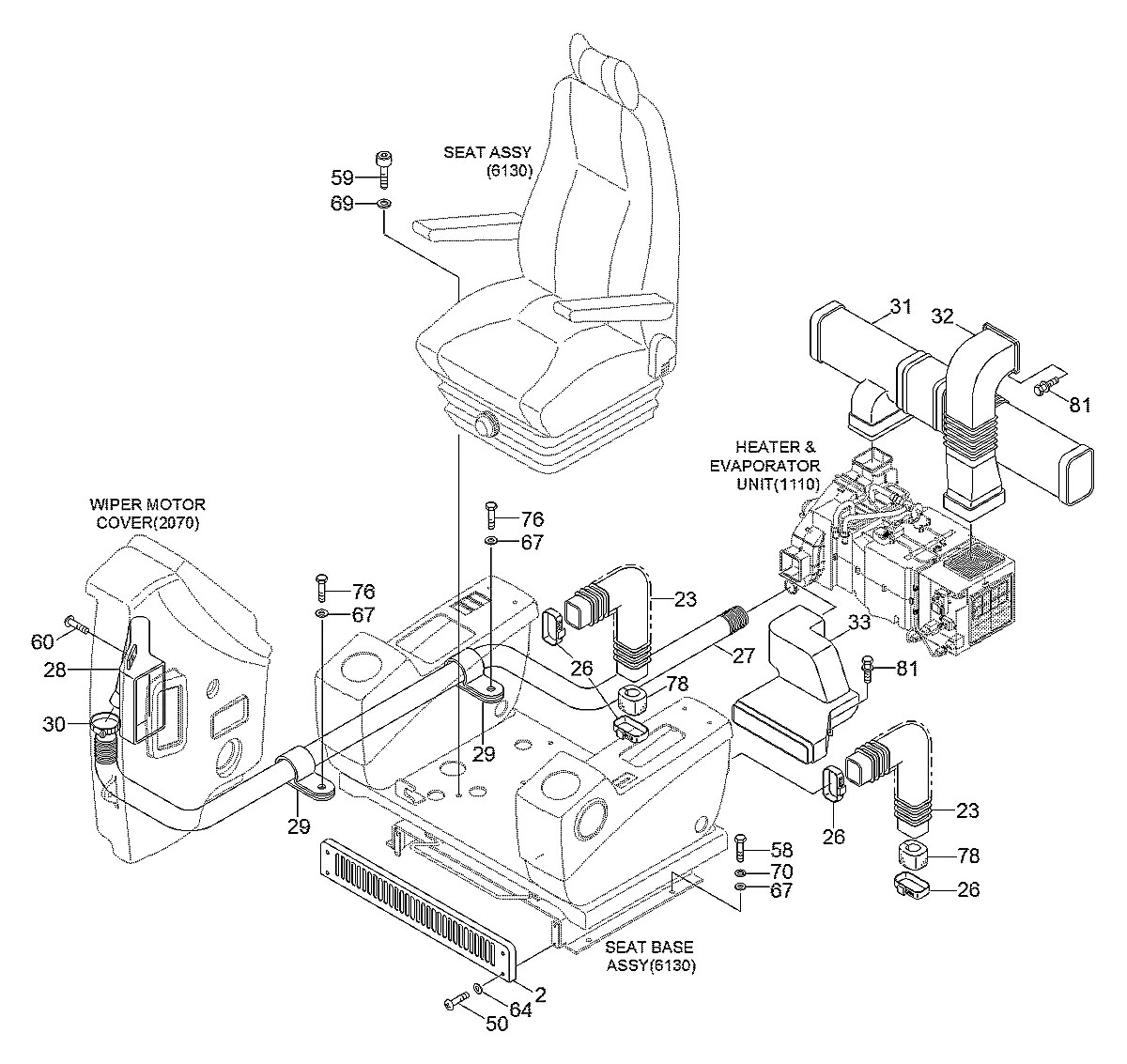 S161-040086 Escavadeira de esteiras Hyundai R500LC-7A