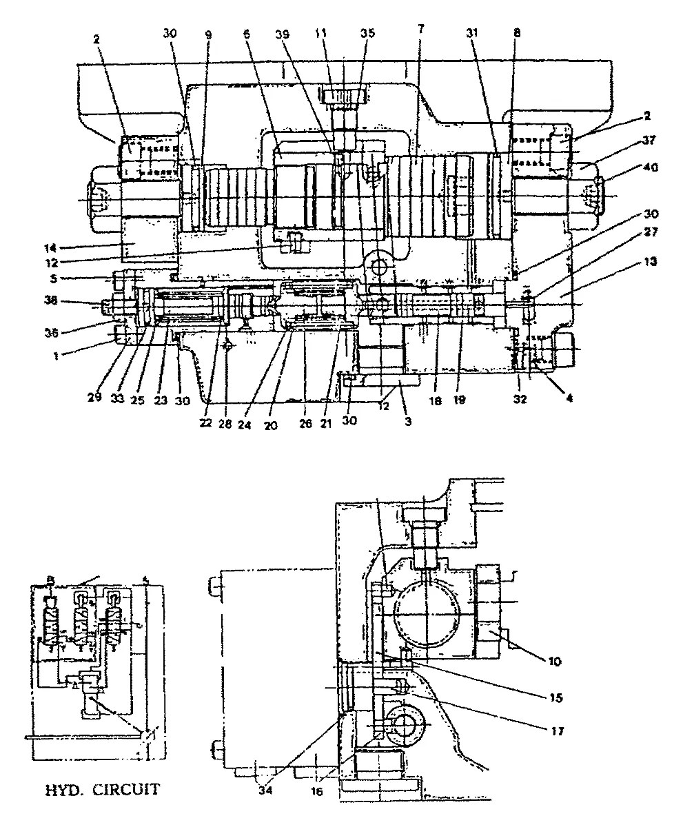 38800-83-653 Escavadeira de esteiras Hyundai R280LC