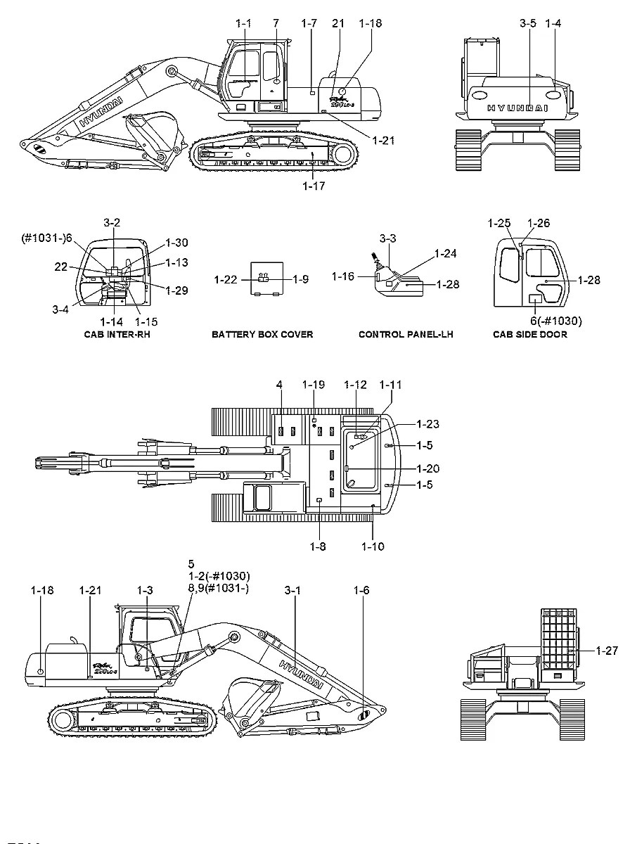 91FR-11200 Equipamento florestal Hyundai R290LL-3