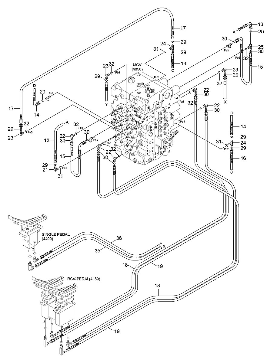 P910-042124 Escavadeira de esteiras Hyundai R800-7A