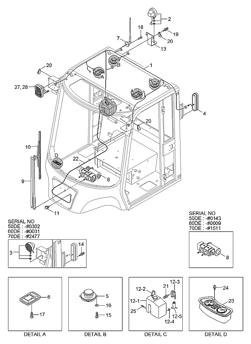 21LM-37010 Empilhadeira Hyundai 50-60-70D-7E