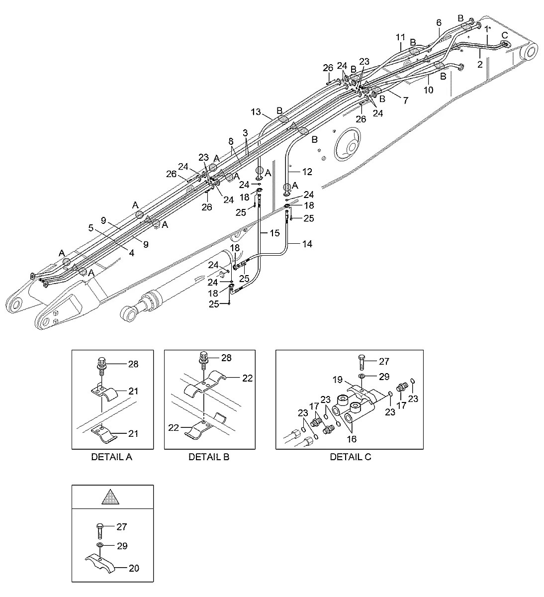 P700-166326 Escavadeira de esteiras Hyundai R290LC-9MH