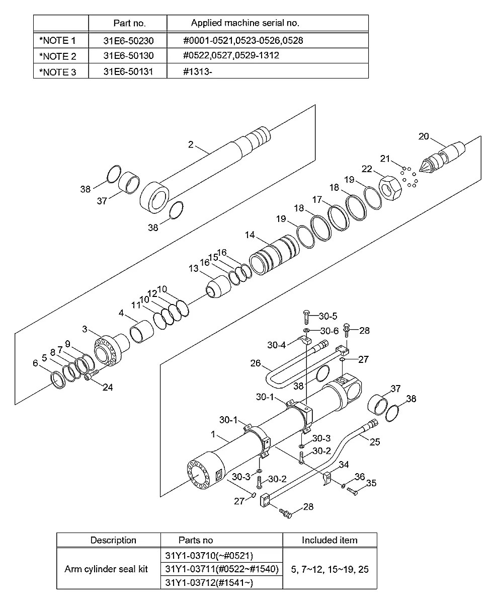 HC216-100-00 Escavadeira de esteiras Hyundai R130LC-3