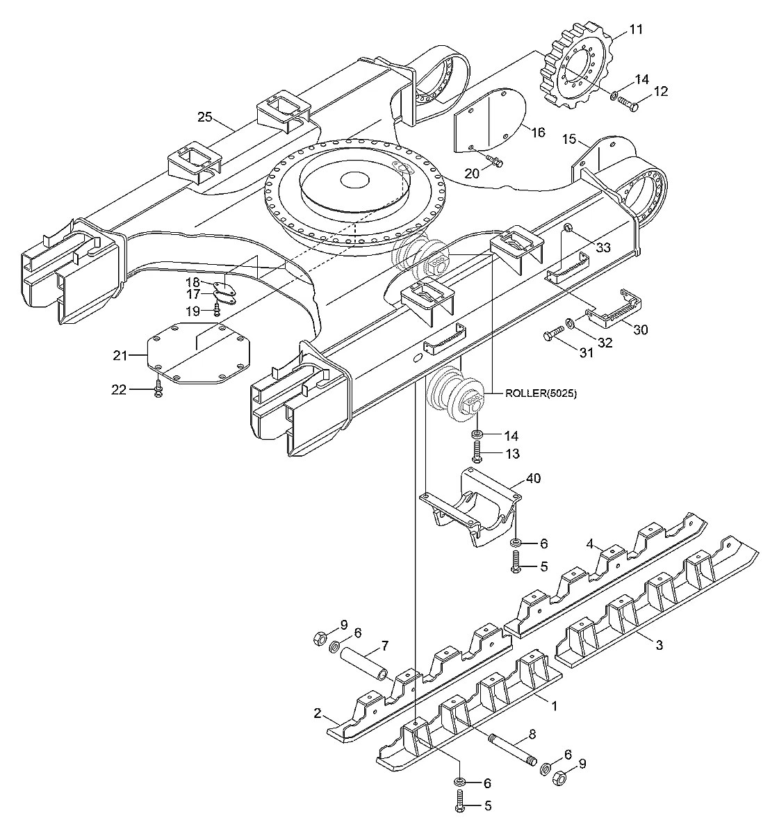 S037-102052 Escavadeira de esteiras Hyundai R260LC-9S