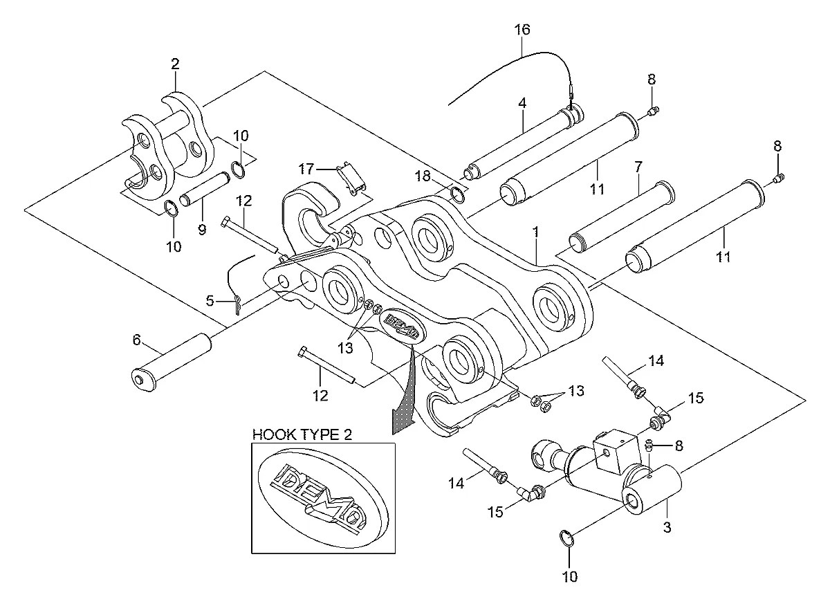 XKBN-00640 Escavadeira de esteiras Hyundai R80-7A