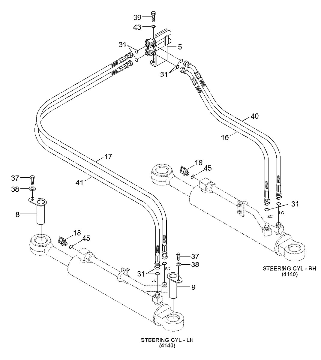 61Z1-01120 Pá-carregadeira Hyundai SL730