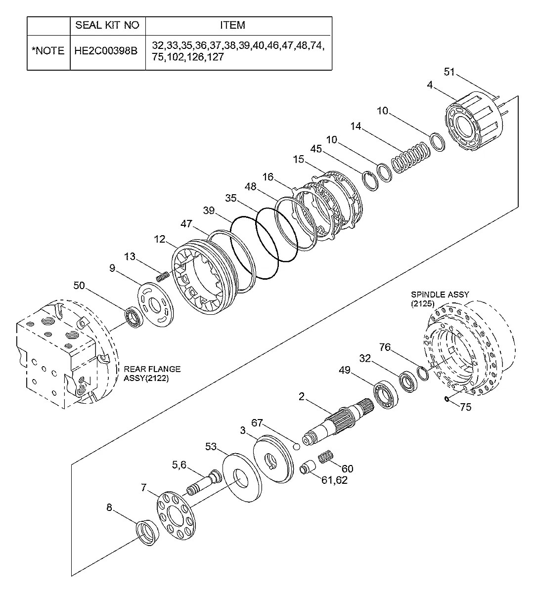 810B2000-00 Escavadeira de esteiras Hyundai R55-3