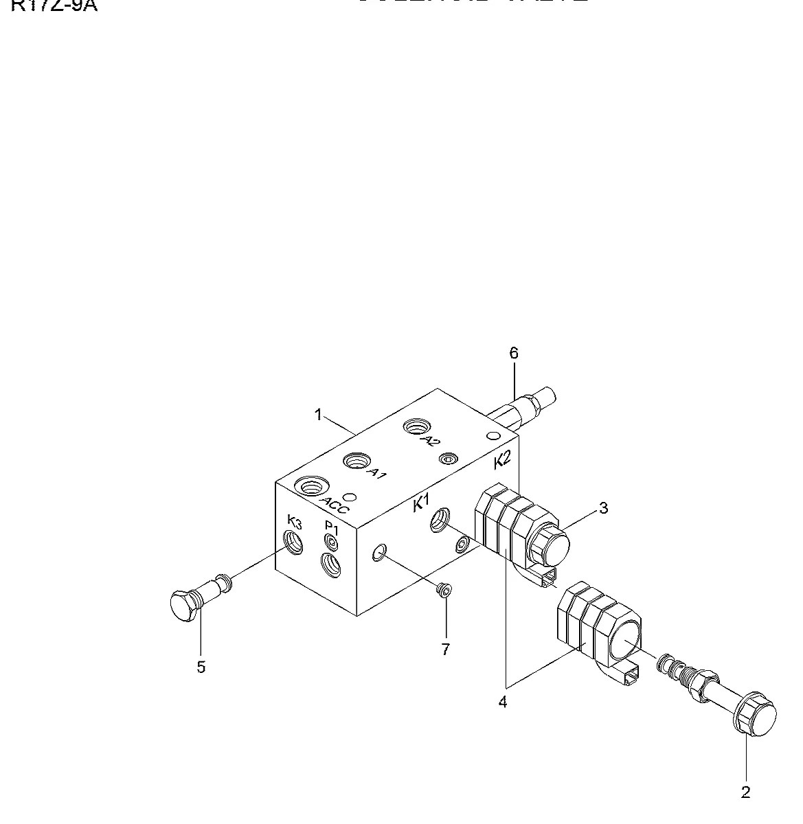 XKBL-00040 Escavadeira de esteiras Hyundai R17Z-9A