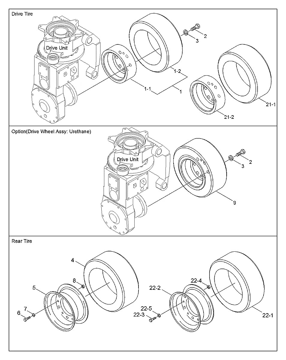3621009500-03 Empilhadeira Hyundai HBP15-HBT40
