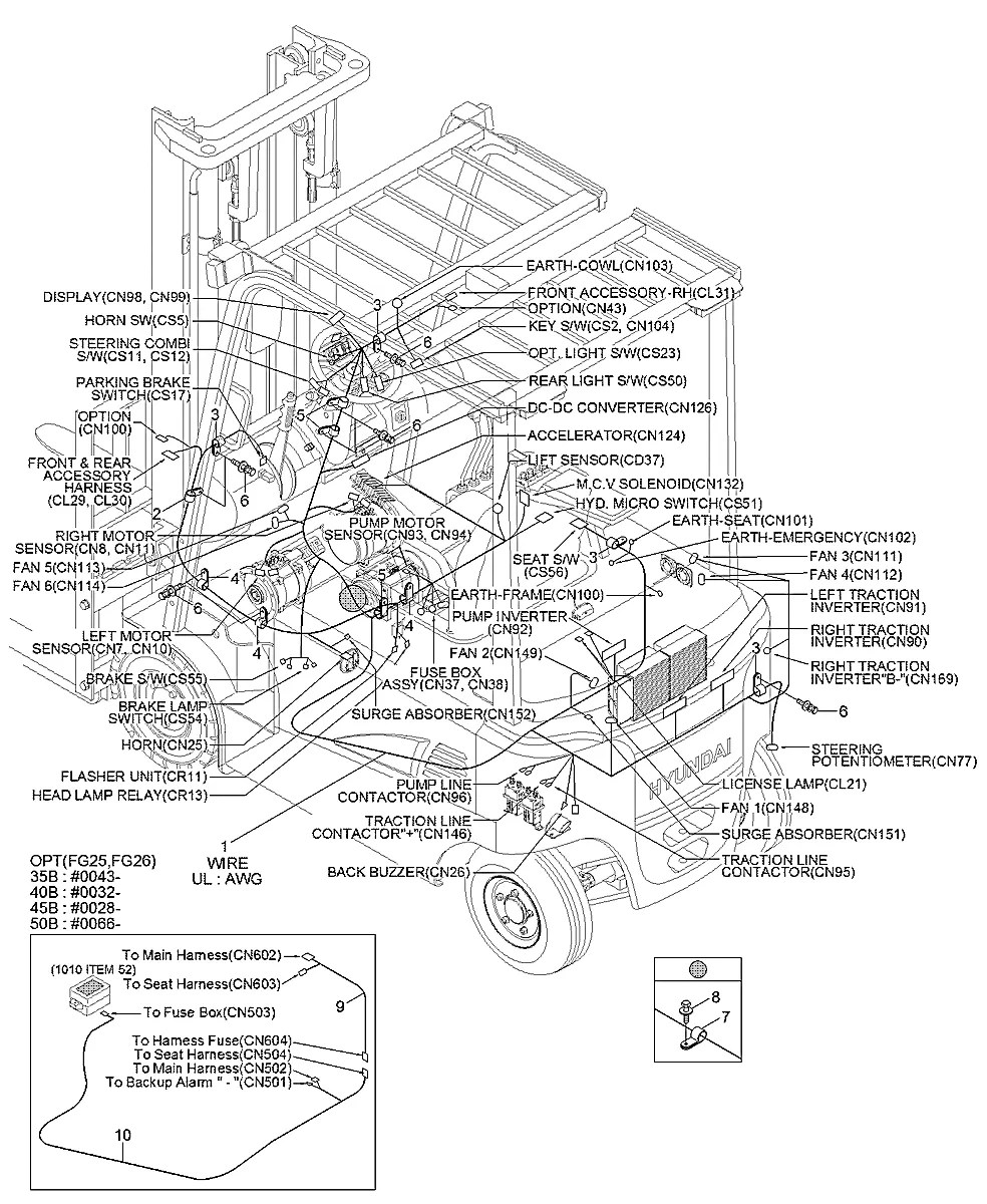 21HD-75072 Empilhadeira Hyundai 35-40-45-50B-7