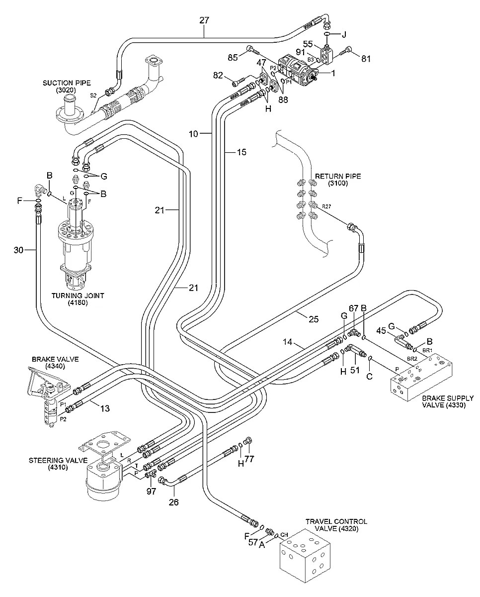 31Q5-30020 Escavadeira de rodas Hyundai R170W-9S