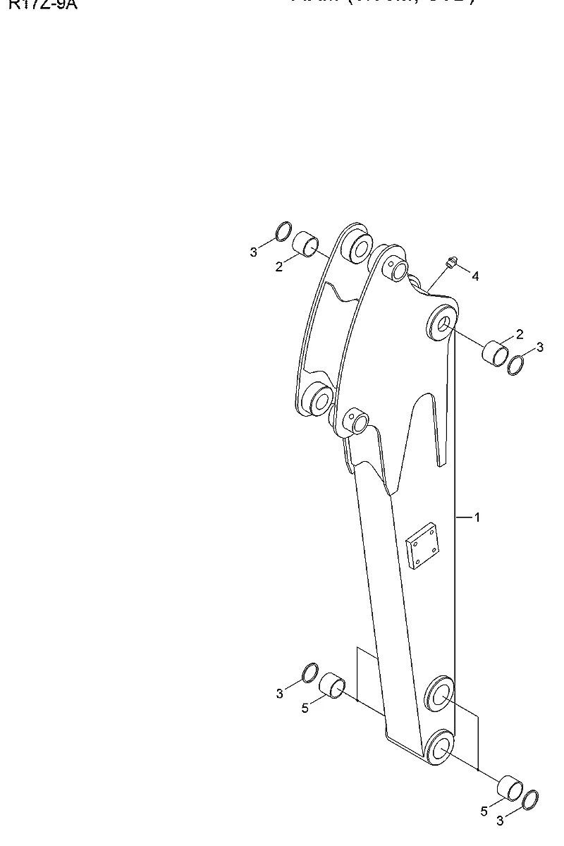Y020-030011 Escavadeira de esteiras Hyundai R17Z-9A