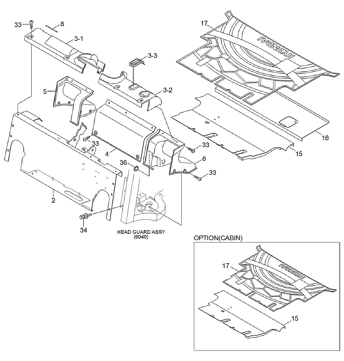 72HA-10410 Empilhadeira Hyundai 20-25-30-33D-7E