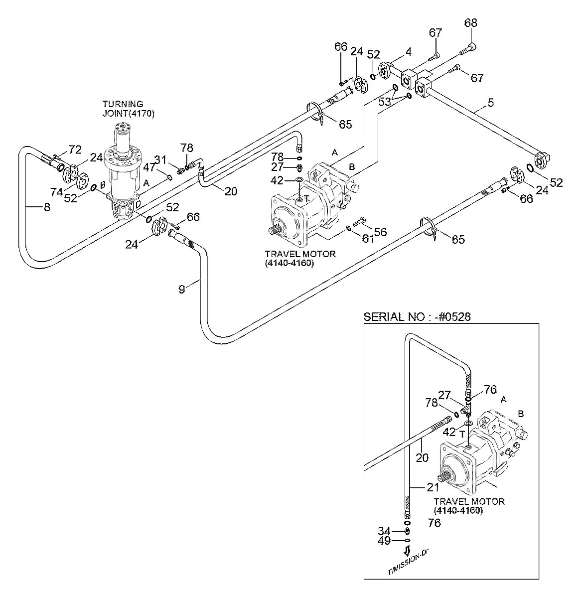 P933-042009 Escavadeira de rodas Hyundai R200W-7